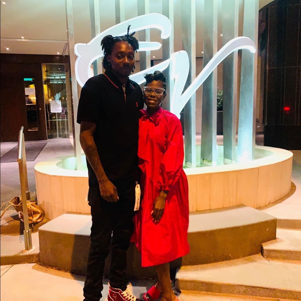 Pink oversized dress small